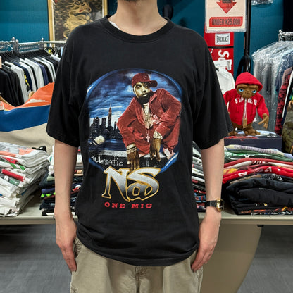 【NAS】ナズ "STILLMATIC TOUR / ONE MIC" 00's Vintage Tシャツ