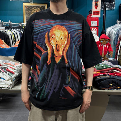 【EDVARD MUNCH】エドヴァルド・ムンク LIQUID BLUE（リキッドブルー）"The Scream" 90's Vintage Tシャツ