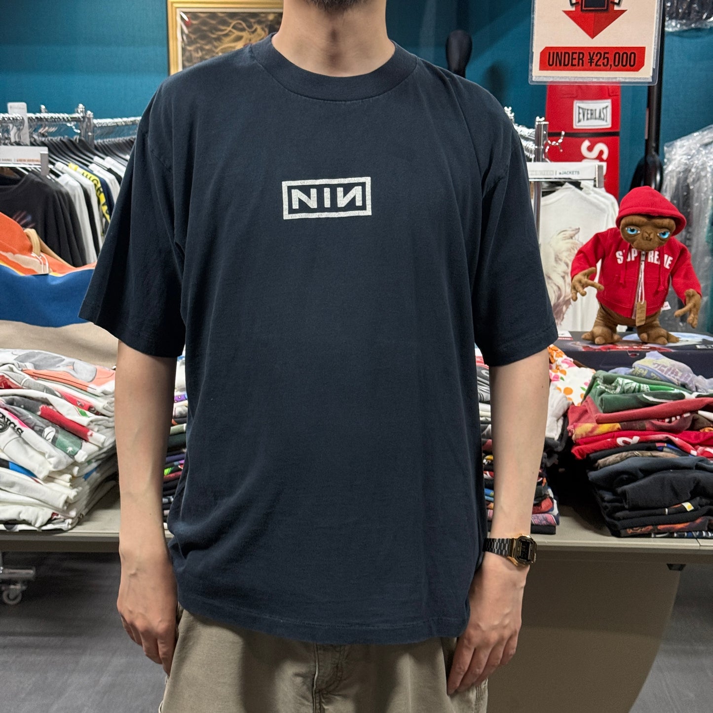 【NINE INCH NAILS】ナインインチネイルズ NINロゴ Vintage Tシャツ