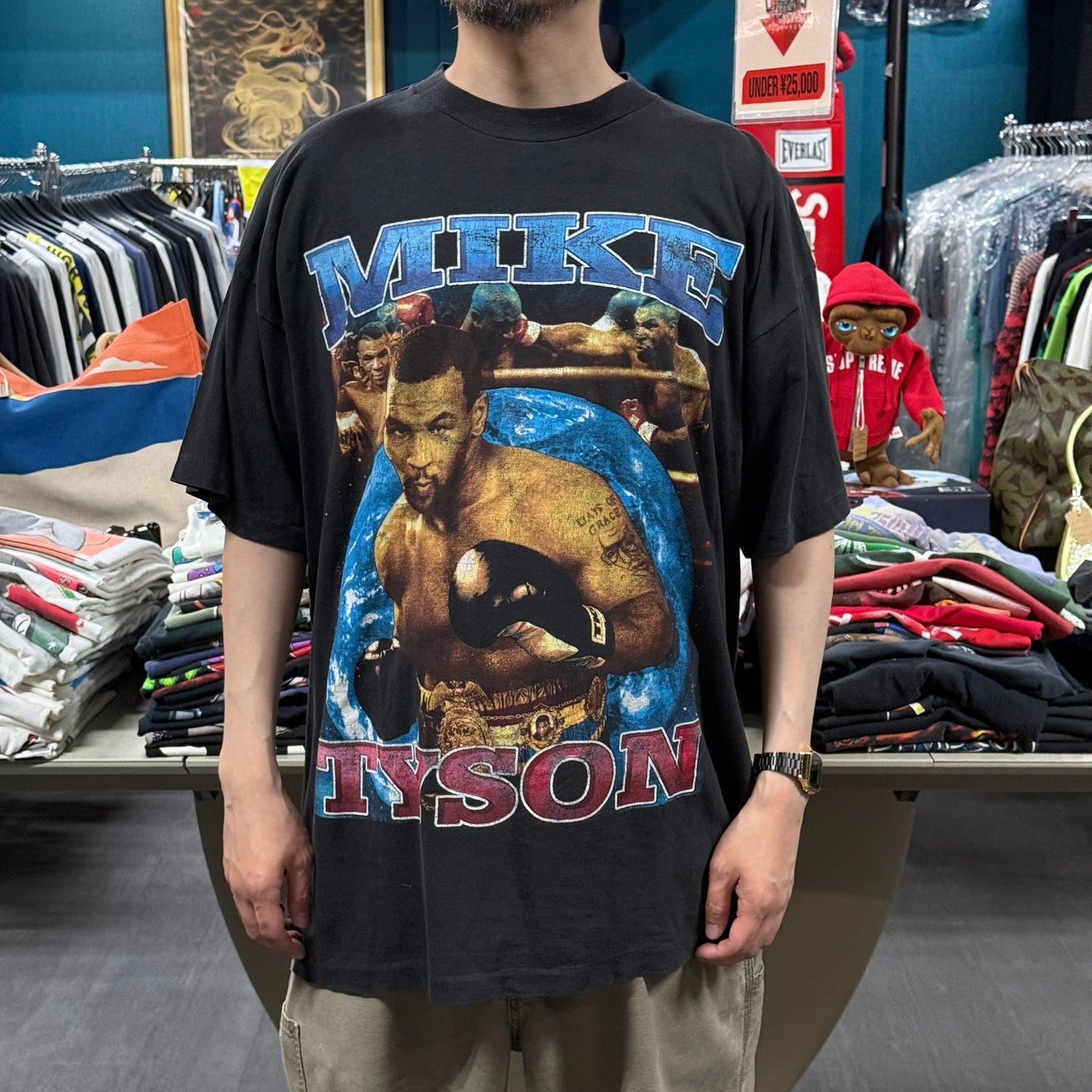 【MIKE TYSON】マイクタイソン "IF YOU CAN'T BEAT 'EM, EAT 'EM!!!" RAP DESIGN Vintage Tシャツ
