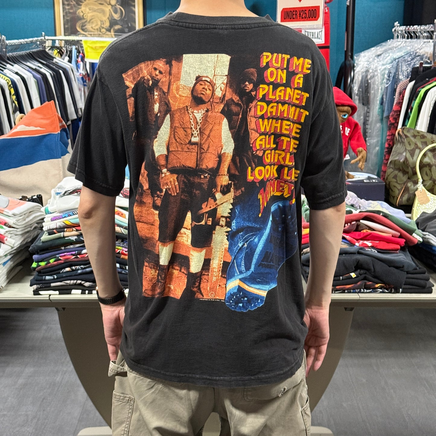 【JANET JACKSON】ジャネット・ジャクソン "JANET & NAUGHTY BY NATURE"RAP DESIGN 90's Vintage Tシャツ