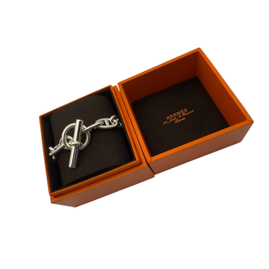 【HERMES】シェーヌダンクル/GM14コマ/新品未使用/バングル/ブレスレット/メンズジュエリー/入手困難