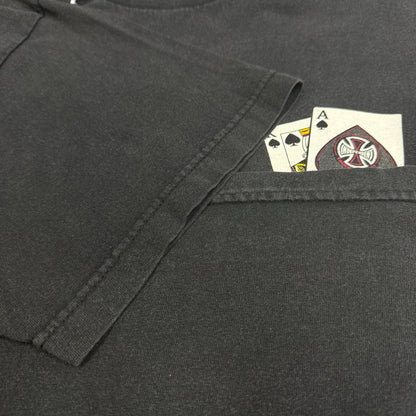 【INDEPENDENT】インディペンデント "SPADE & IRON CROSS" NHSダグ Vintage Tシャツ