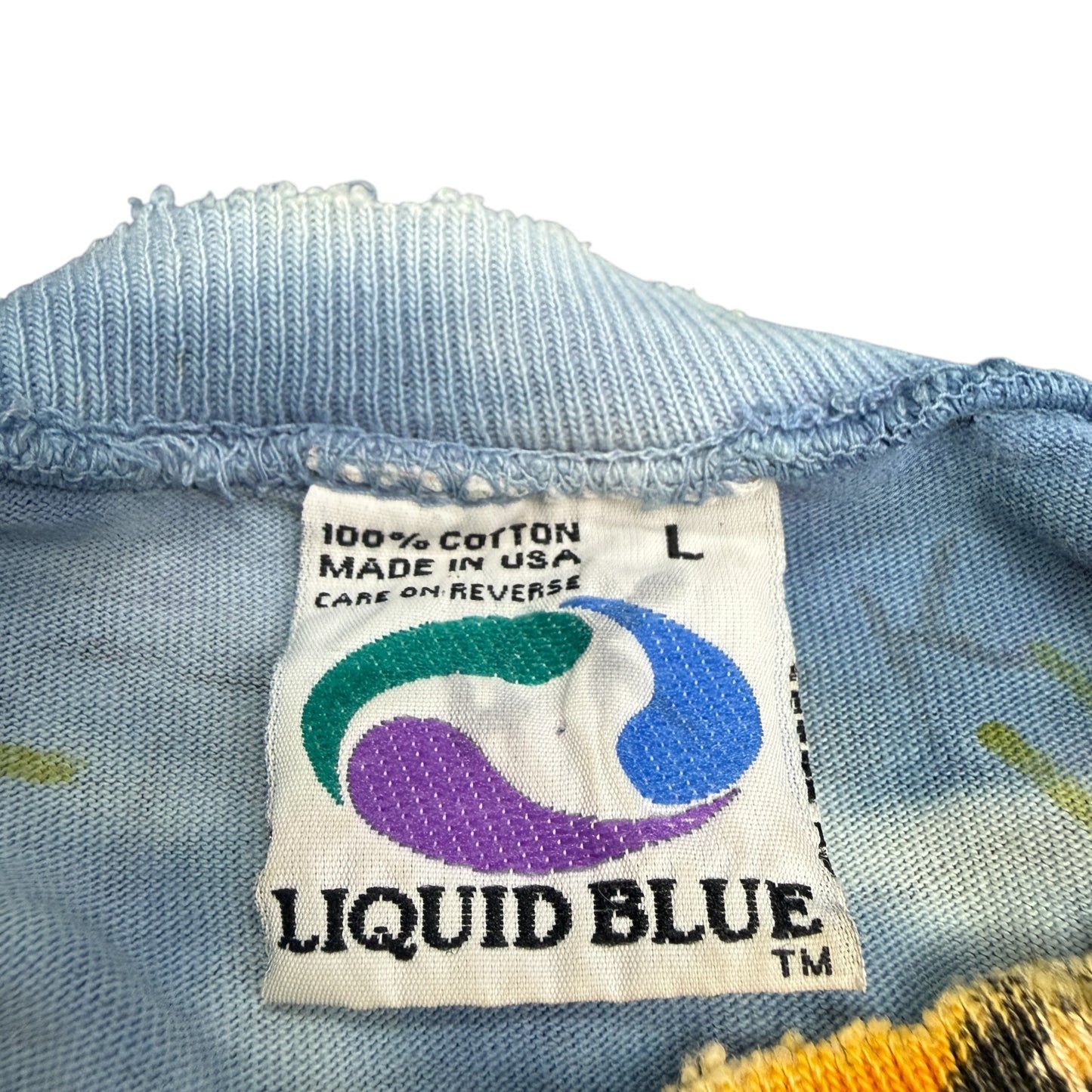 【LIQUID BLUE】リキッドブルー "SUN & MOON" 90's Vintage Tシャツ