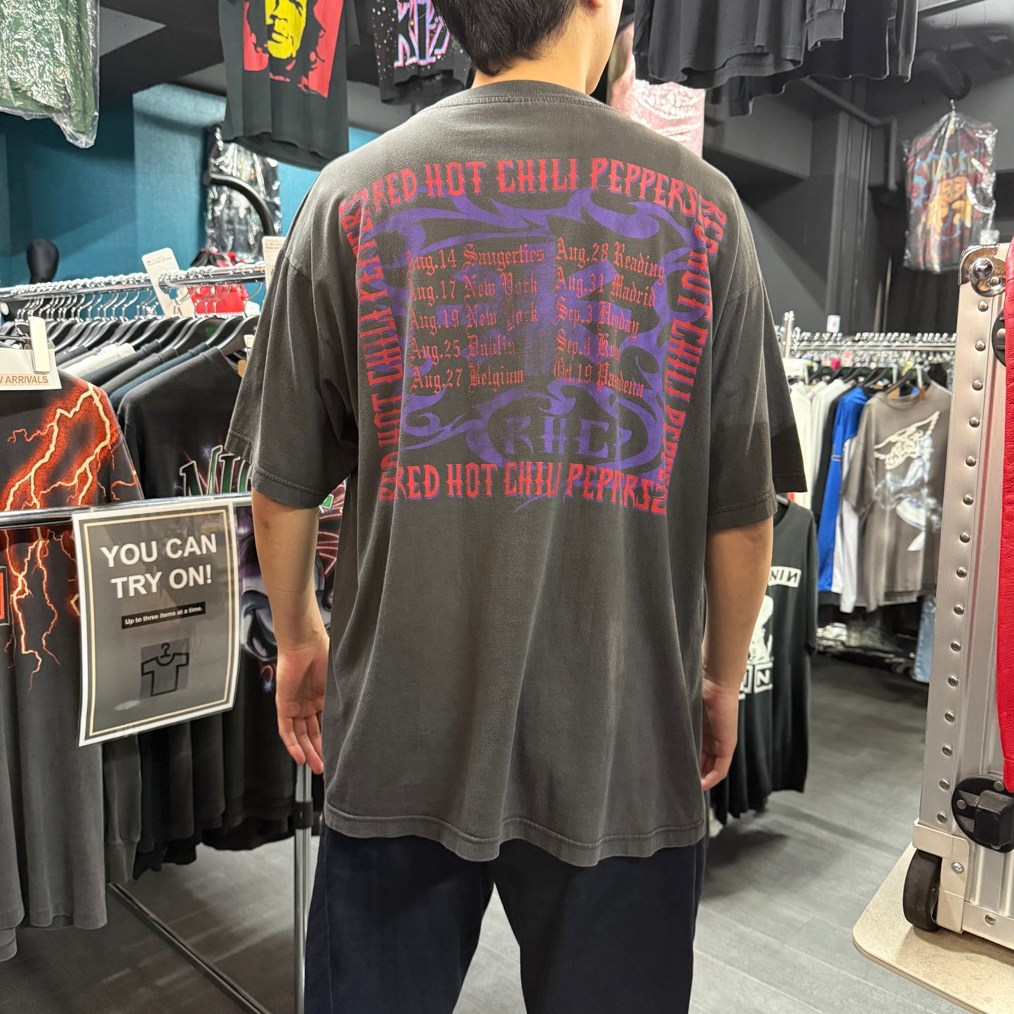 【RED HOT CHILI PEPPERS】レッド・ホット・チリ・ペッパーズ "BIG SMILE" ユーロ 90's Vintage Tシャツ