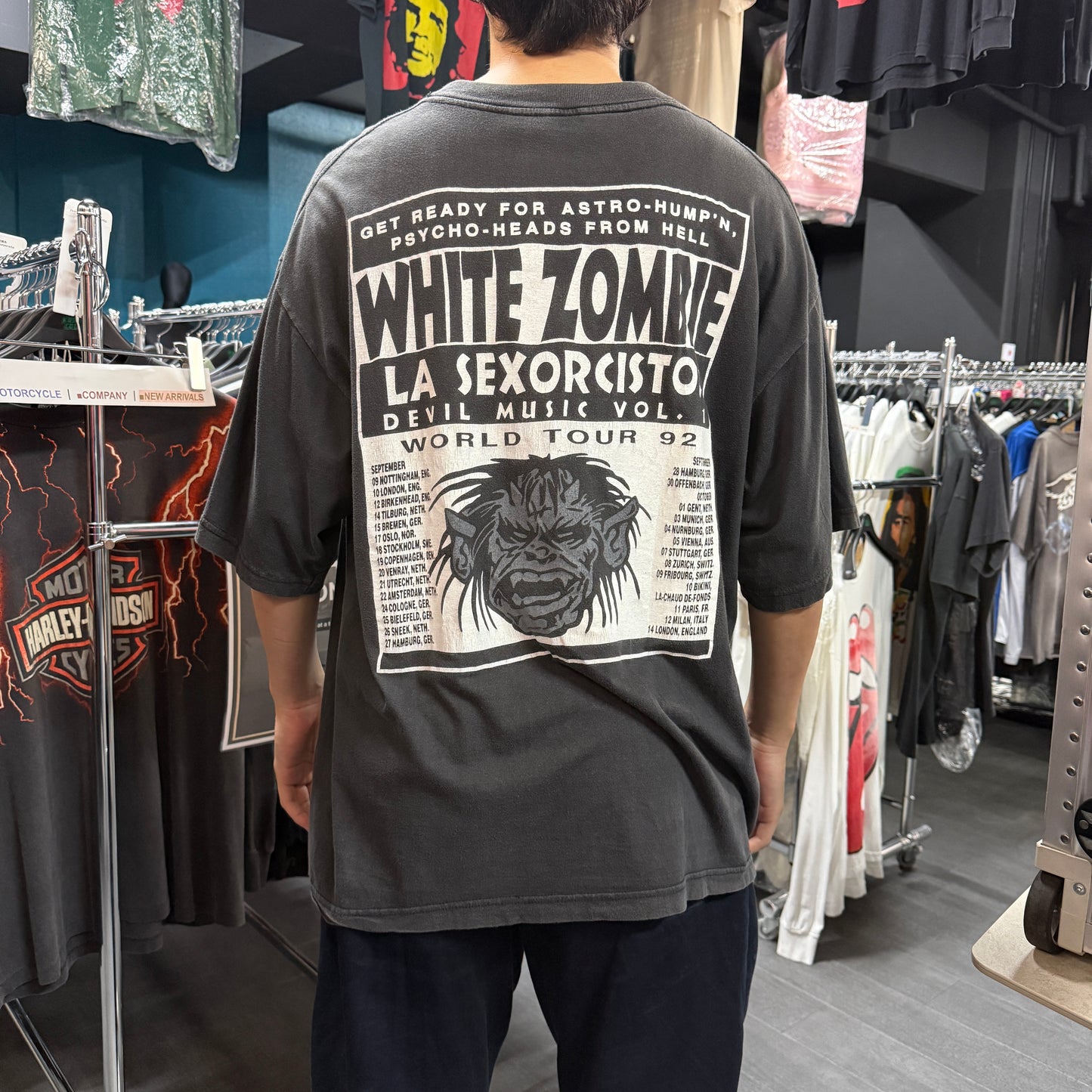 【WHITE ZOMBIE】ホワイト・ゾンビ "LA SEXORCISTO WORLD TOUR 92" 90's Vintage Tシャツ
