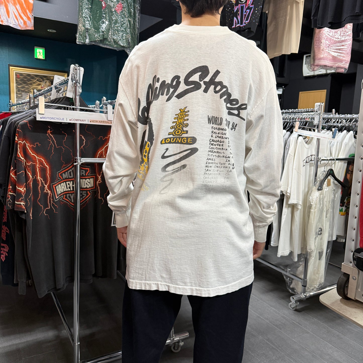 【THE ROLLING STONES】ザ・ローリング・ストーンズ "VOODOO LOUNGE TOUR" 90's Vintage ロングスリーブTシャツ