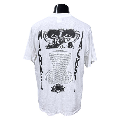【MICHAEL JACKSON】マイケル・ジャクソン "DANGEROUS" 90's Vintage Tシャツ