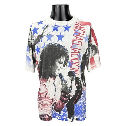 【MICHAEL JACKSON】マイケル・ジャクソン "ALL OVER PRINT" Vintage Tシャツ