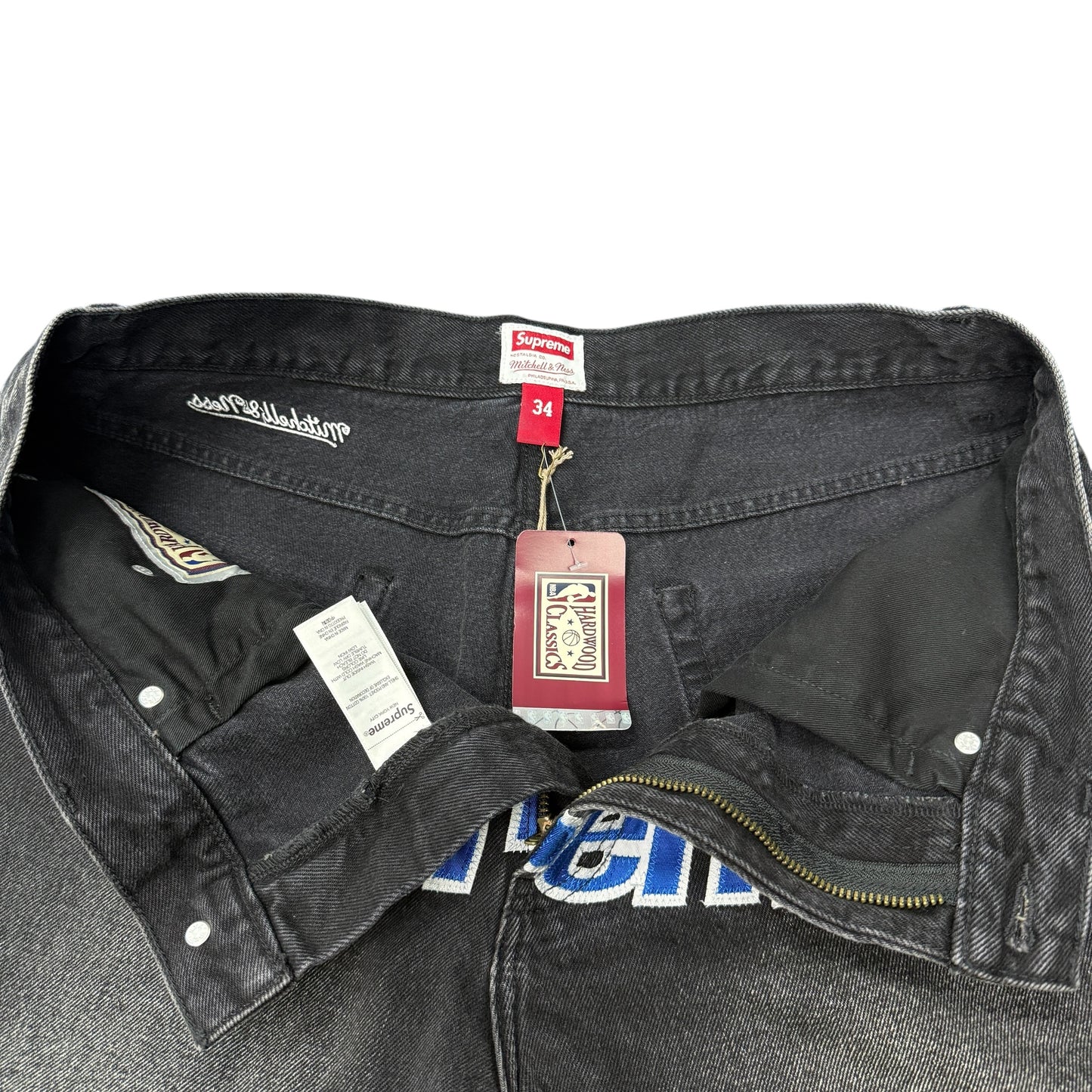 【SUPREME × MITCHELL & NESS】シュプリーム×ミッチェルアンドネス "NBA Bullets Denim Shorts" 20s デニムショーツ