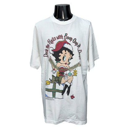 【BETTY BOOP】ベティ・ブープ "DECK THE HALLS" 90's Vintage Tシャツ
