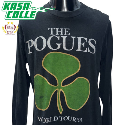 [THE POGUES] The Pogues "WORLD TOUR '91" Vintage Long-Sleeved T-Shirt