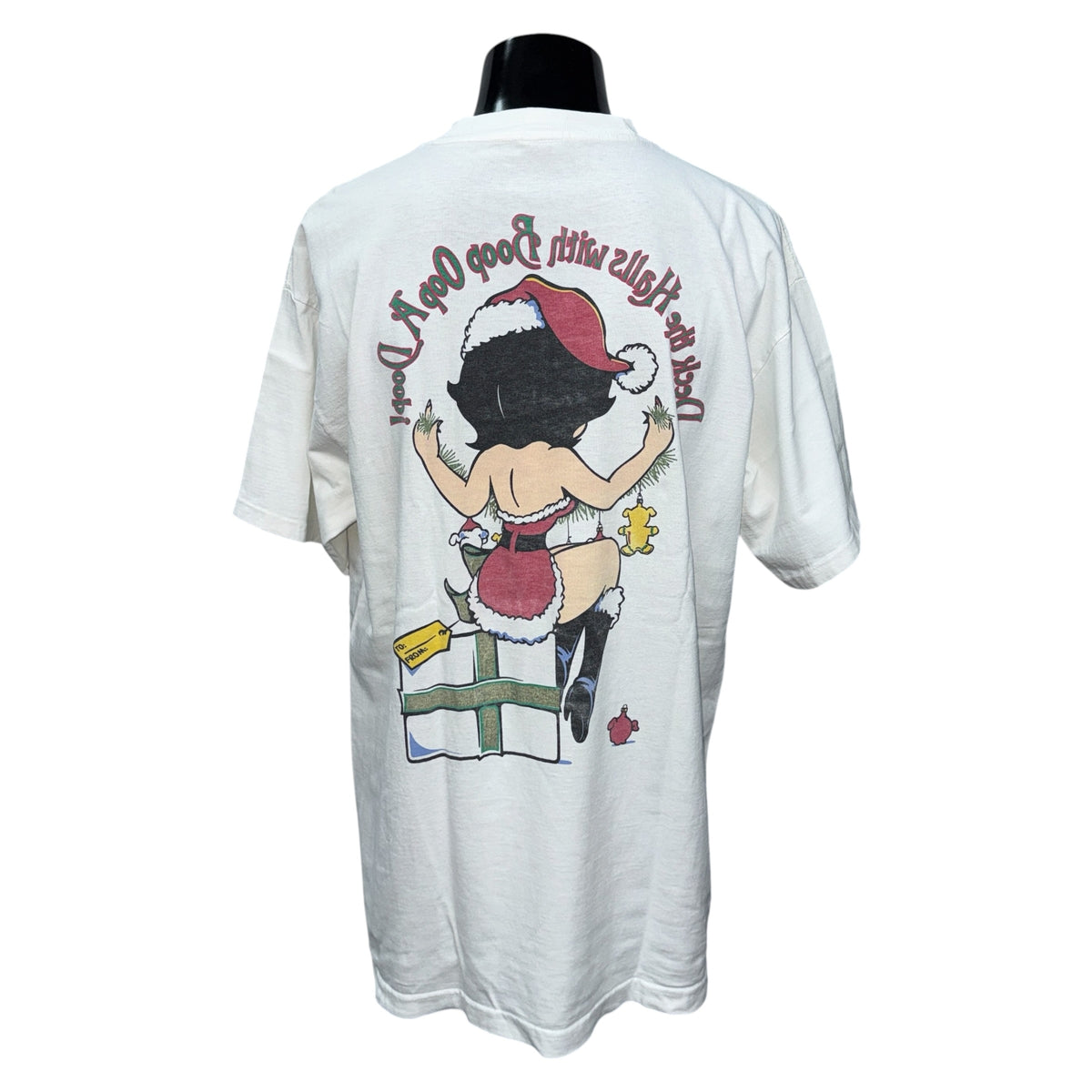 【BETTY BOOP】ベティ・ブープ "DECK THE HALLS" 90's Vintage Tシャツ