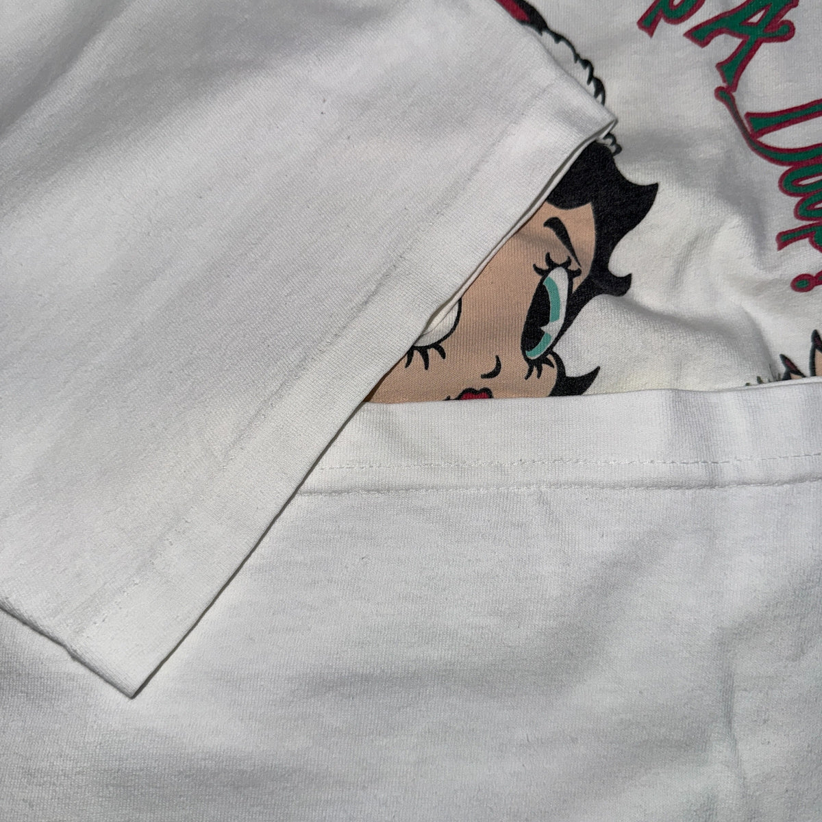 【BETTY BOOP】ベティ・ブープ "DECK THE HALLS" 90's Vintage Tシャツ