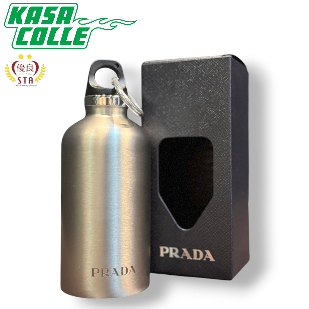 [PRADA] Prada / 350ml Water Bottle / Stainless Steel / Brand New / Rare