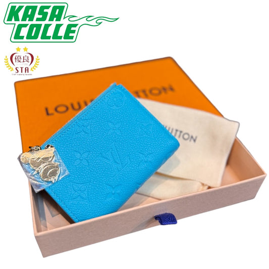 [LOUIS VUITTON] Louis Vuitton x Takashi Murakami Portefeuille Lisa, Color: Kabira Blue