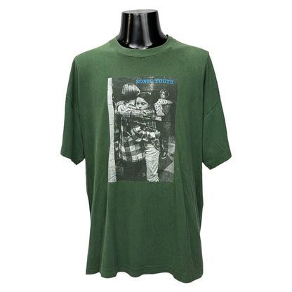 【SONIC YOUTH】ソニック・ユース "DANCING KIDS" GREEN 90's Vintage Tシャツ