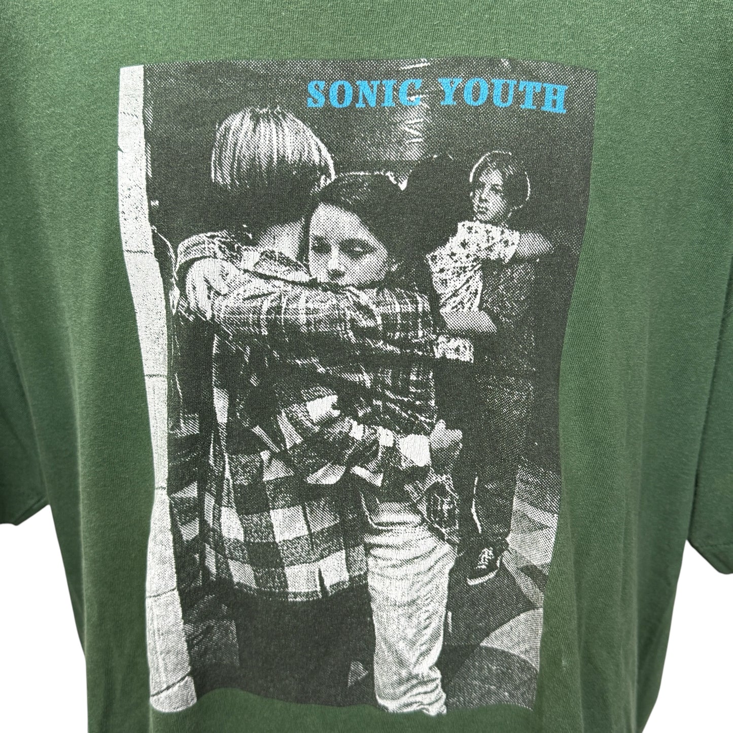 【SONIC YOUTH】ソニック・ユース "DANCING KIDS" GREEN 90's Vintage Tシャツ