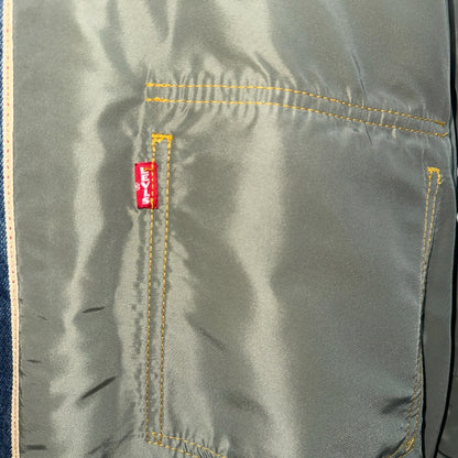 [sacai / Levi's] Sacai Levi's Denim x Nylon Twill MA-1 Jacket, Reversible