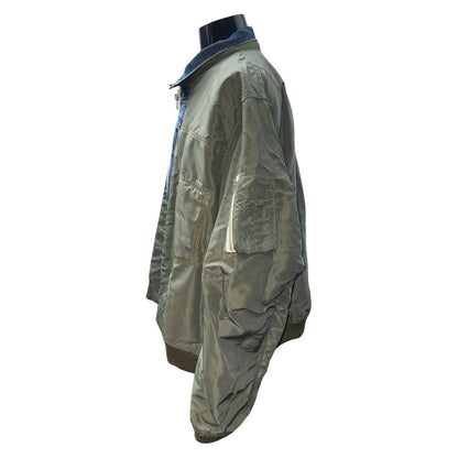 [sacai / Levi's] Sacai Levi's Denim x Nylon Twill MA-1 Jacket, Reversible
