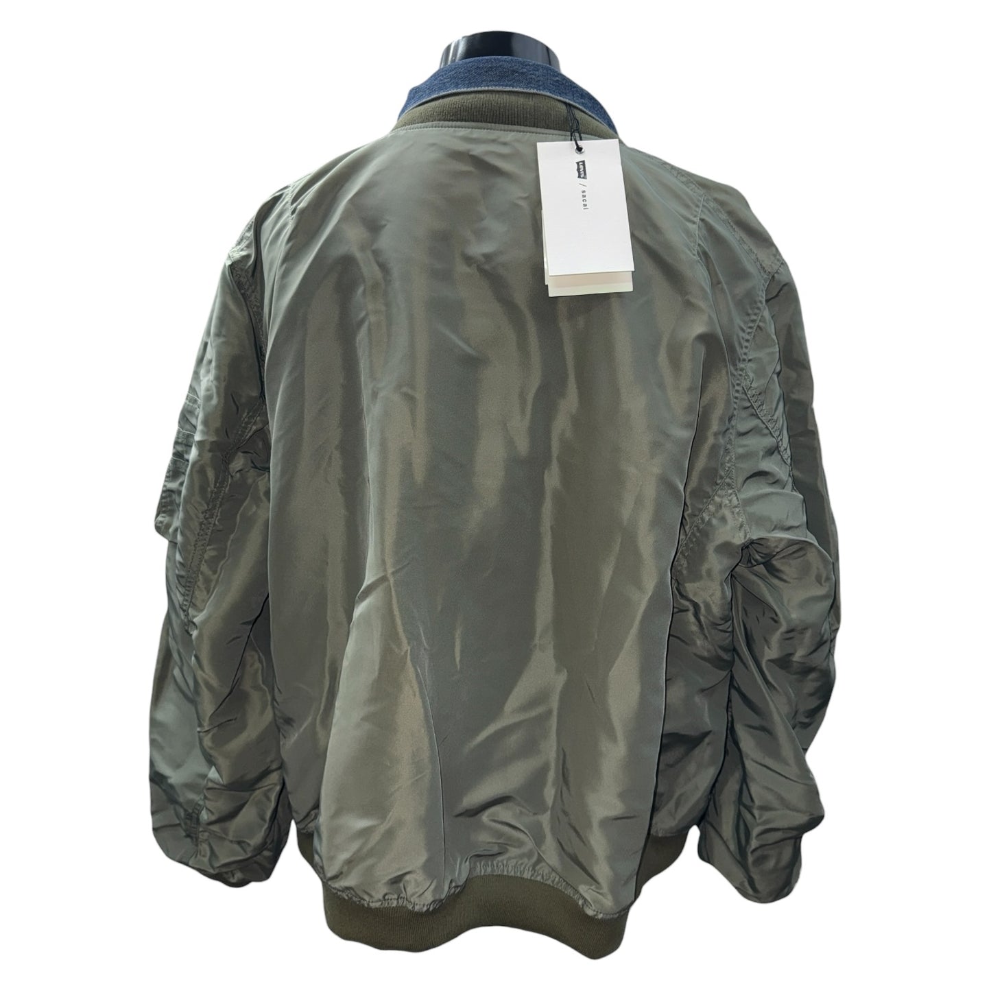 [sacai / Levi's] Sacai Levi's Denim x Nylon Twill MA-1 Jacket, Reversible