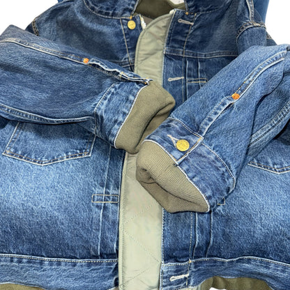 [sacai / Levi's] Sacai Levi's Denim x Nylon Twill MA-1 Jacket, Reversible
