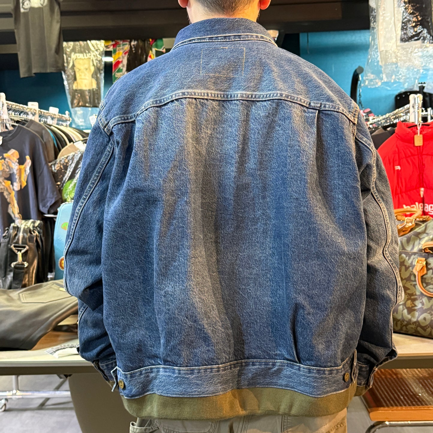[sacai / Levi's] Sacai Levi's Denim x Nylon Twill MA-1 Jacket, Reversible