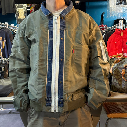 [sacai / Levi's] Sacai Levi's Denim x Nylon Twill MA-1 Jacket, Reversible