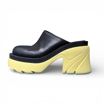 [BOTTEGA VENETA] Bottega Veneta "FLASH" Flash Leather Mule Sandals