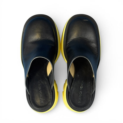 [BOTTEGA VENETA] Bottega Veneta "FLASH" Flash Leather Mule Sandals