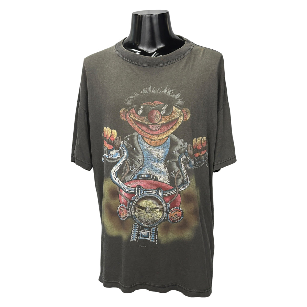 【SESAME STREET】セサミストリート "BIKER ERNIE" 90's Vintage Tシャツ