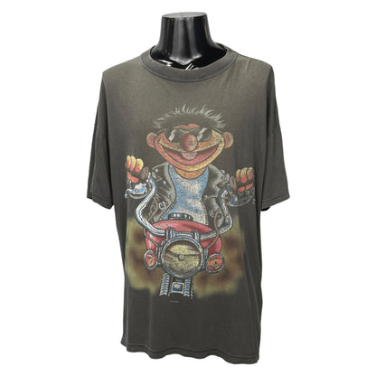 【SESAME STREET】セサミストリート "BIKER ERNIE" 90's Vintage Tシャツ
