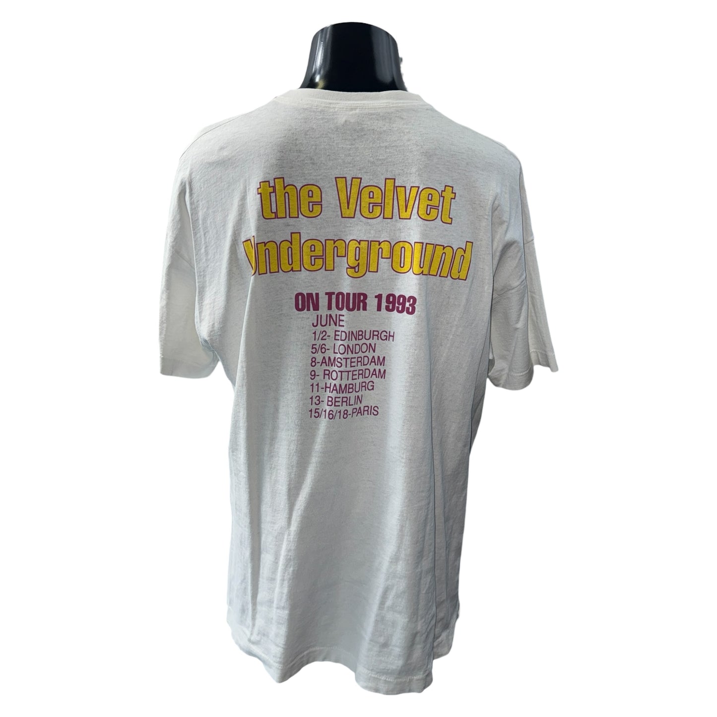 【THE VELVET UNDERGROUND】ヴェルヴェットアンダーグラウンド "ON TOUR 1993" 90's Vintage Tシャツ