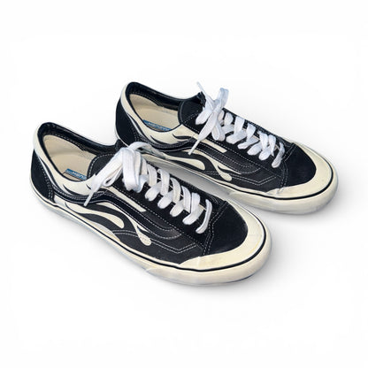 【VANS】ヴァンズ バンズ OLD SKOOL "BLACK / WHITE FLAME " スニーカー