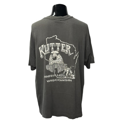 【HARLEY-DAVIDSON】ハーレーダビッドソン "FOREVER FREE" 90's Vintage ポケットTシャツ