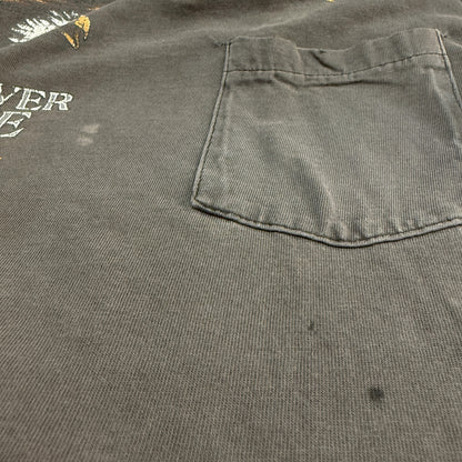 【HARLEY-DAVIDSON】ハーレーダビッドソン "FOREVER FREE" 90's Vintage ポケットTシャツ
