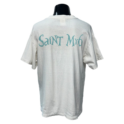 【SAINT Mxxxxxx】セントマイケル "ALICE IN WONDERLAND WHITE QUEEN" 23SS Tシャツ