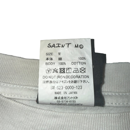 【SAINT Mxxxxxx】セントマイケル "ALICE IN WONDERLAND WHITE QUEEN" 23SS Tシャツ