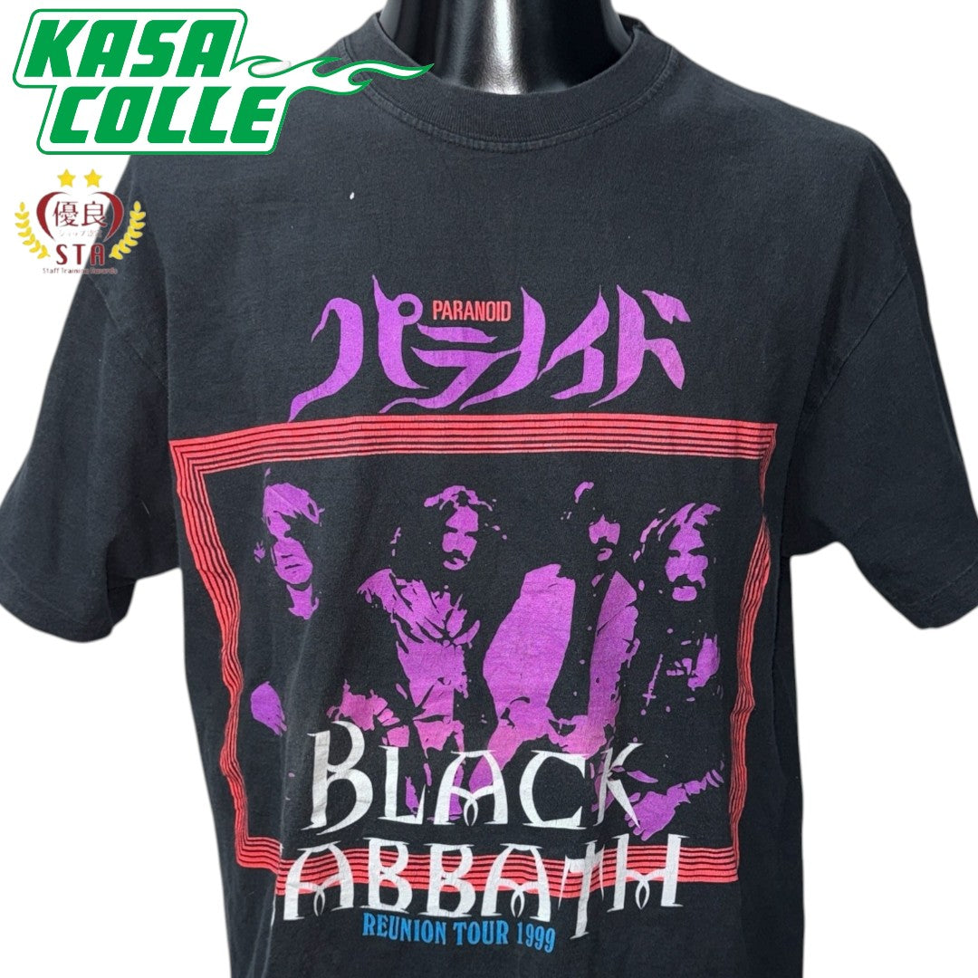 【BLACK SABBATH】ブラックサバス "REUNION TOUR 1999" カタカナロゴ 90s Tシャツ