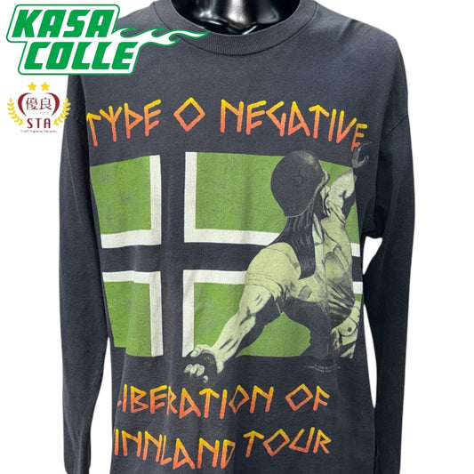【TYPE O NEGATIVE】タイプ・オー・ネガティブ "LIBERATION OF VINNLAND TOUR" 1996コピーライト ロングスリーブTシャツ