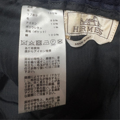 【HERMES】エルメス "HEM ZIP WOOL JOGGER PANTS / 165260H301" パンツ