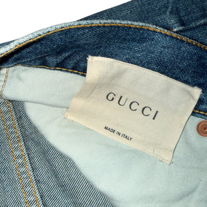 【GUCCI】グッチ ペイント・ダメージ加工 デニムパンツ