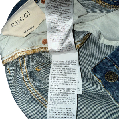 【GUCCI】グッチ ペイント・ダメージ加工 デニムパンツ