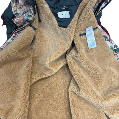 【GUCCI】グッチ NYLON AND WOOL FLORAL COAT