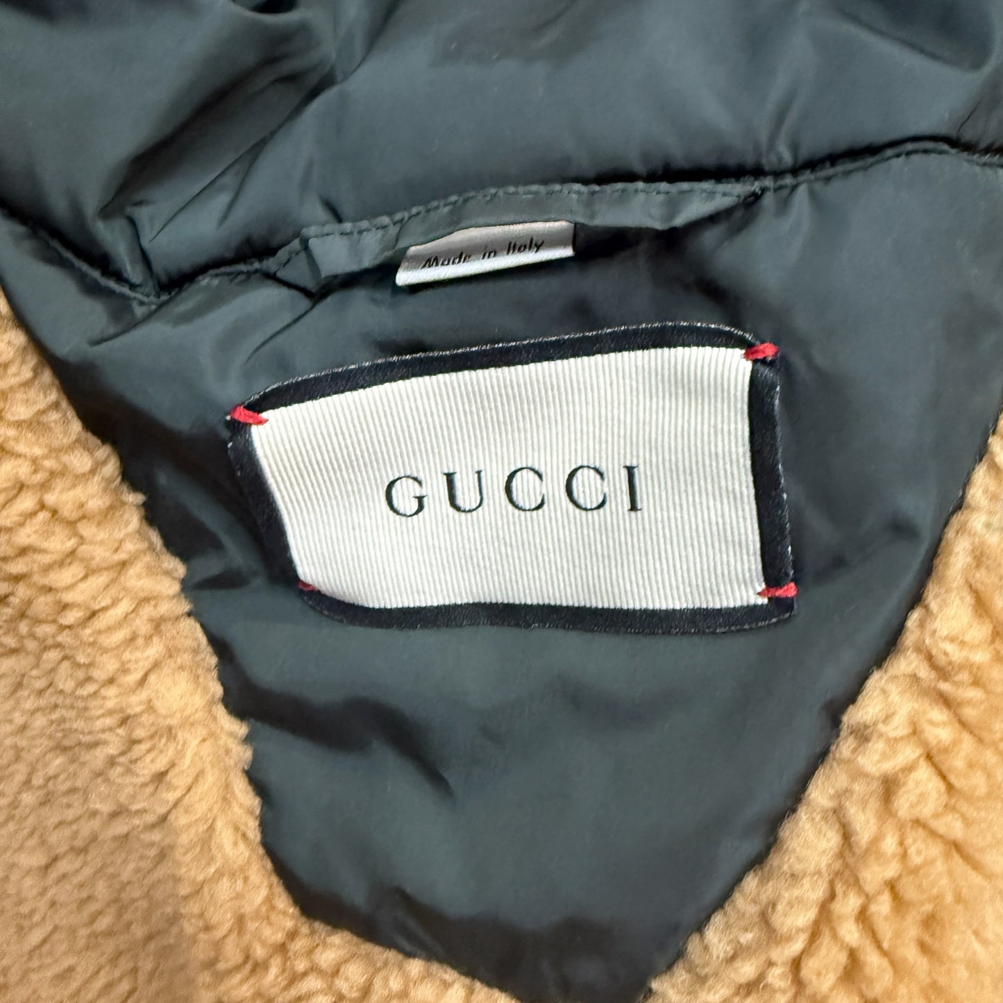 【GUCCI】グッチ NYLON AND WOOL FLORAL COAT