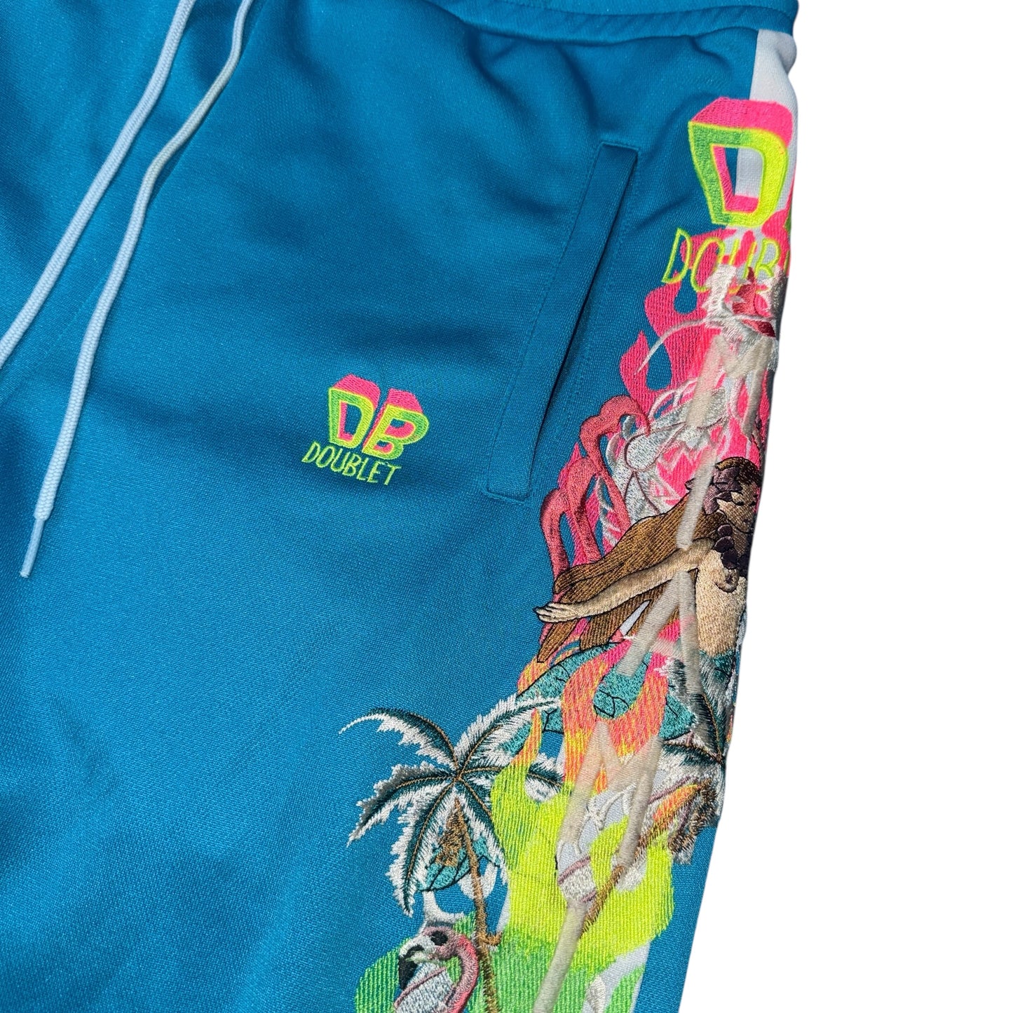 【DOUBLET】ダブレット CHAOS EMBROIDERY TRACK PANTS パンツ
