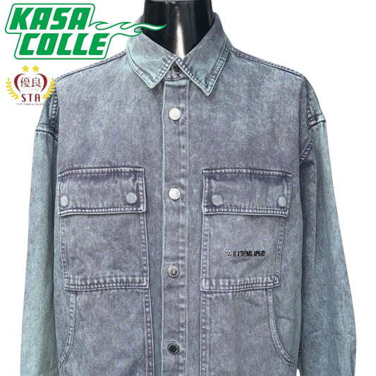 【A BATHING APE】ベイシングエイプ  ACID WASH WORK SHIRT