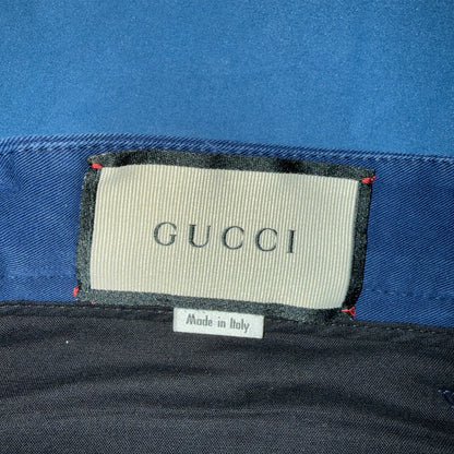 【GUCCI】サイドストライプ ロイヤルブルーパンツ