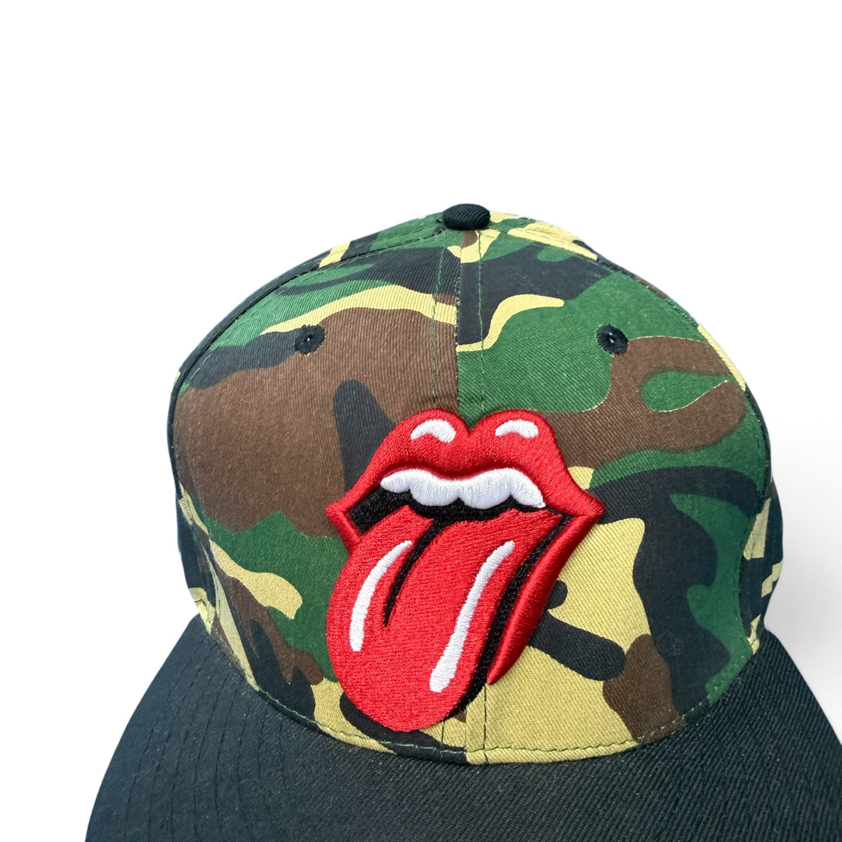 【THE ROLLING STONES】ザ・ローリング・ストーンズ "LIPS & TONGUE CAMO" キャップ