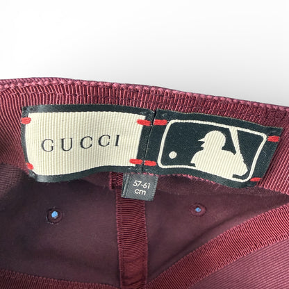 【GUCCI × NY YANKEES】グッチ ニューヨークヤンキース ベースボールキャップ